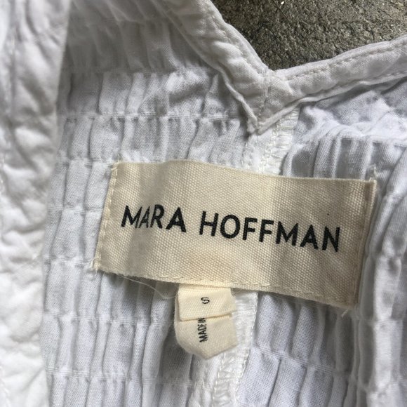 Mara Hoffman Gracen Dress White Size Medium - Picture 6 of 7